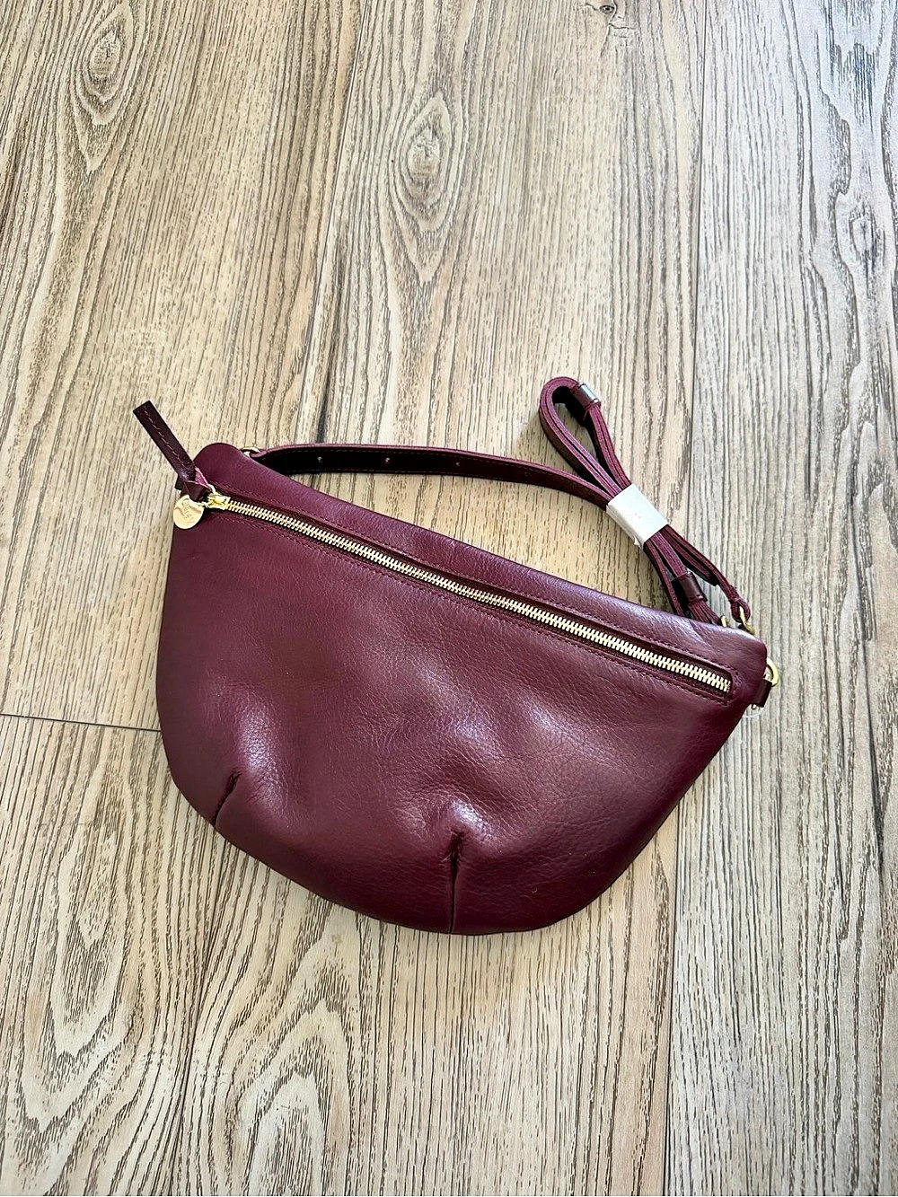 Clare V. Grande Fanny. Crossbody Bag Burgundy